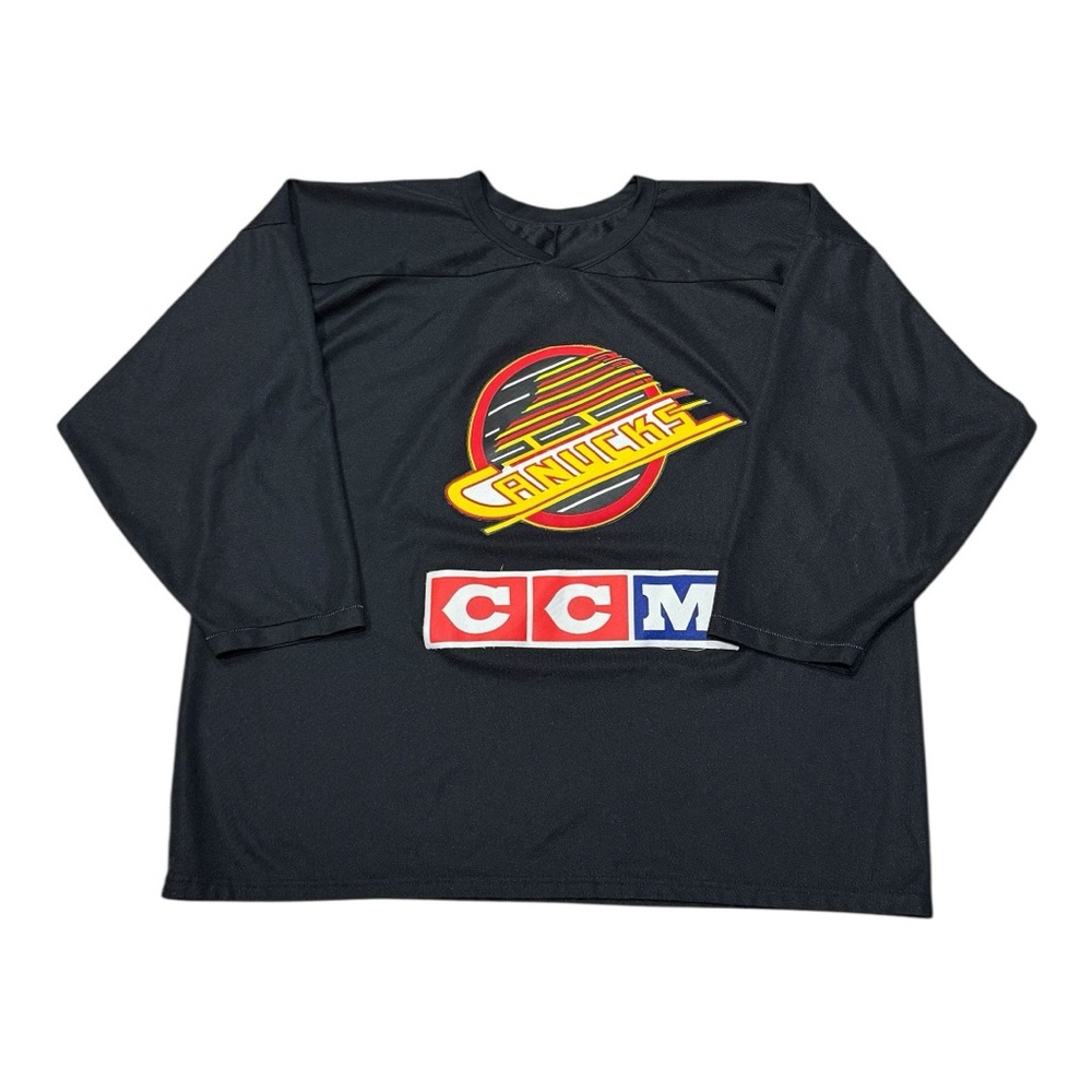 Vintage CCM Vancouver Canucks Practice Hockey Jersey Men’s Sz XL